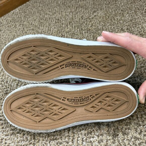 PF Flyers Center Hi Shoes Mens 9 Womens 10.5 Burgundy Canvas High Top Classic - Picture 13 of 13